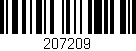 Código de barras (EAN, GTIN, SKU, ISBN): '207209'