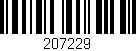 Código de barras (EAN, GTIN, SKU, ISBN): '207229'