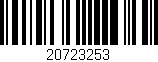 Código de barras (EAN, GTIN, SKU, ISBN): '20723253'