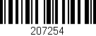 Código de barras (EAN, GTIN, SKU, ISBN): '207254'