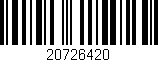 Código de barras (EAN, GTIN, SKU, ISBN): '20726420'