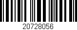 Código de barras (EAN, GTIN, SKU, ISBN): '20728056'