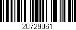 Código de barras (EAN, GTIN, SKU, ISBN): '20729061'