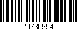 Código de barras (EAN, GTIN, SKU, ISBN): '20730954'
