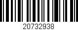 Código de barras (EAN, GTIN, SKU, ISBN): '20732938'