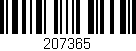 Código de barras (EAN, GTIN, SKU, ISBN): '207365'