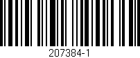 Código de barras (EAN, GTIN, SKU, ISBN): '207384-1'
