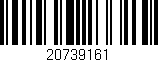 Código de barras (EAN, GTIN, SKU, ISBN): '20739161'