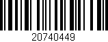 Código de barras (EAN, GTIN, SKU, ISBN): '20740449'
