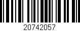 Código de barras (EAN, GTIN, SKU, ISBN): '20742057'