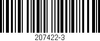 Código de barras (EAN, GTIN, SKU, ISBN): '207422-3'