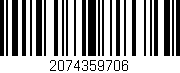 Código de barras (EAN, GTIN, SKU, ISBN): '2074359706'