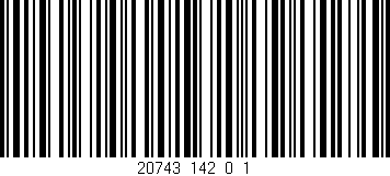 Código de barras (EAN, GTIN, SKU, ISBN): '20743_142_0_1'