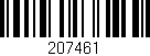 Código de barras (EAN, GTIN, SKU, ISBN): '207461'