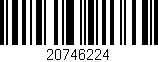 Código de barras (EAN, GTIN, SKU, ISBN): '20746224'