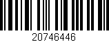 Código de barras (EAN, GTIN, SKU, ISBN): '20746446'