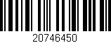 Código de barras (EAN, GTIN, SKU, ISBN): '20746450'