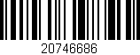Código de barras (EAN, GTIN, SKU, ISBN): '20746686'