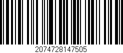 Código de barras (EAN, GTIN, SKU, ISBN): '2074728147505'