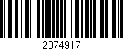 Código de barras (EAN, GTIN, SKU, ISBN): '2074917'