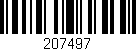 Código de barras (EAN, GTIN, SKU, ISBN): '207497'