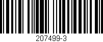 Código de barras (EAN, GTIN, SKU, ISBN): '207499-3'