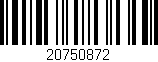Código de barras (EAN, GTIN, SKU, ISBN): '20750872'