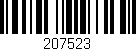 Código de barras (EAN, GTIN, SKU, ISBN): '207523'
