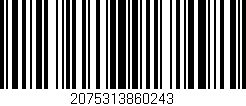 Código de barras (EAN, GTIN, SKU, ISBN): '2075313860243'
