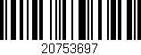 Código de barras (EAN, GTIN, SKU, ISBN): '20753697'