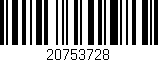 Código de barras (EAN, GTIN, SKU, ISBN): '20753728'