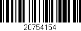 Código de barras (EAN, GTIN, SKU, ISBN): '20754154'