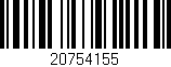 Código de barras (EAN, GTIN, SKU, ISBN): '20754155'
