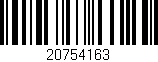Código de barras (EAN, GTIN, SKU, ISBN): '20754163'