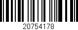 Código de barras (EAN, GTIN, SKU, ISBN): '20754178'