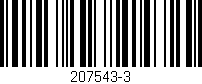 Código de barras (EAN, GTIN, SKU, ISBN): '207543-3'