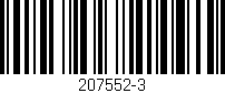 Código de barras (EAN, GTIN, SKU, ISBN): '207552-3'