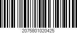 Código de barras (EAN, GTIN, SKU, ISBN): '2075801020425'
