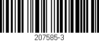 Código de barras (EAN, GTIN, SKU, ISBN): '207585-3'