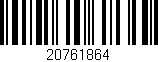 Código de barras (EAN, GTIN, SKU, ISBN): '20761864'