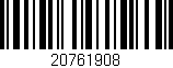Código de barras (EAN, GTIN, SKU, ISBN): '20761908'