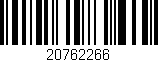 Código de barras (EAN, GTIN, SKU, ISBN): '20762266'