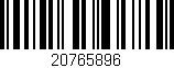 Código de barras (EAN, GTIN, SKU, ISBN): '20765896'