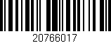 Código de barras (EAN, GTIN, SKU, ISBN): '20766017'