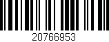 Código de barras (EAN, GTIN, SKU, ISBN): '20766953'