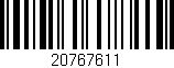 Código de barras (EAN, GTIN, SKU, ISBN): '20767611'