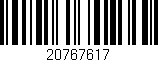 Código de barras (EAN, GTIN, SKU, ISBN): '20767617'