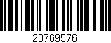 Código de barras (EAN, GTIN, SKU, ISBN): '20769576'