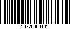 Código de barras (EAN, GTIN, SKU, ISBN): '20770009432'