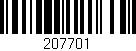 Código de barras (EAN, GTIN, SKU, ISBN): '207701'